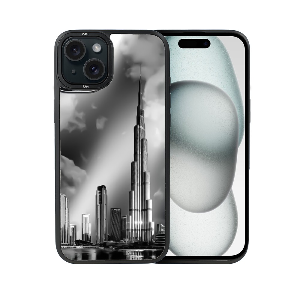 Etui do iPhone 15 IBIZU DropGuard Matt z MagSafe, Noir City, Burj Khalifa