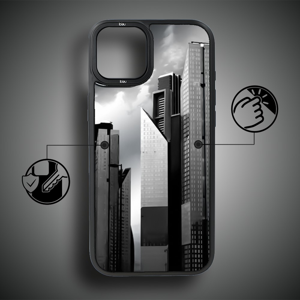 Etui do iPhone 15 Plus IBIZU DropGuard Matt z MagSafe, Noir City, Manhattan
