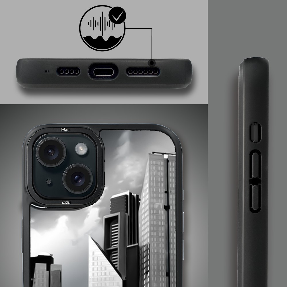 Etui do iPhone 15 Plus IBIZU DropGuard Matt z MagSafe, Noir City, Manhattan