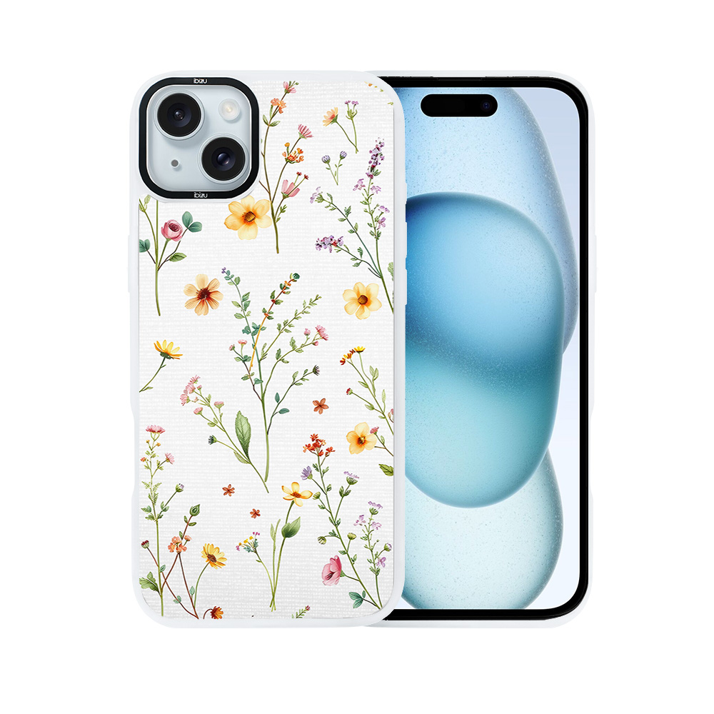 Etui do iPhone 15 IBIZU DropGuard Matt z MagSafe, Pastel Bloom, Letni bukiet