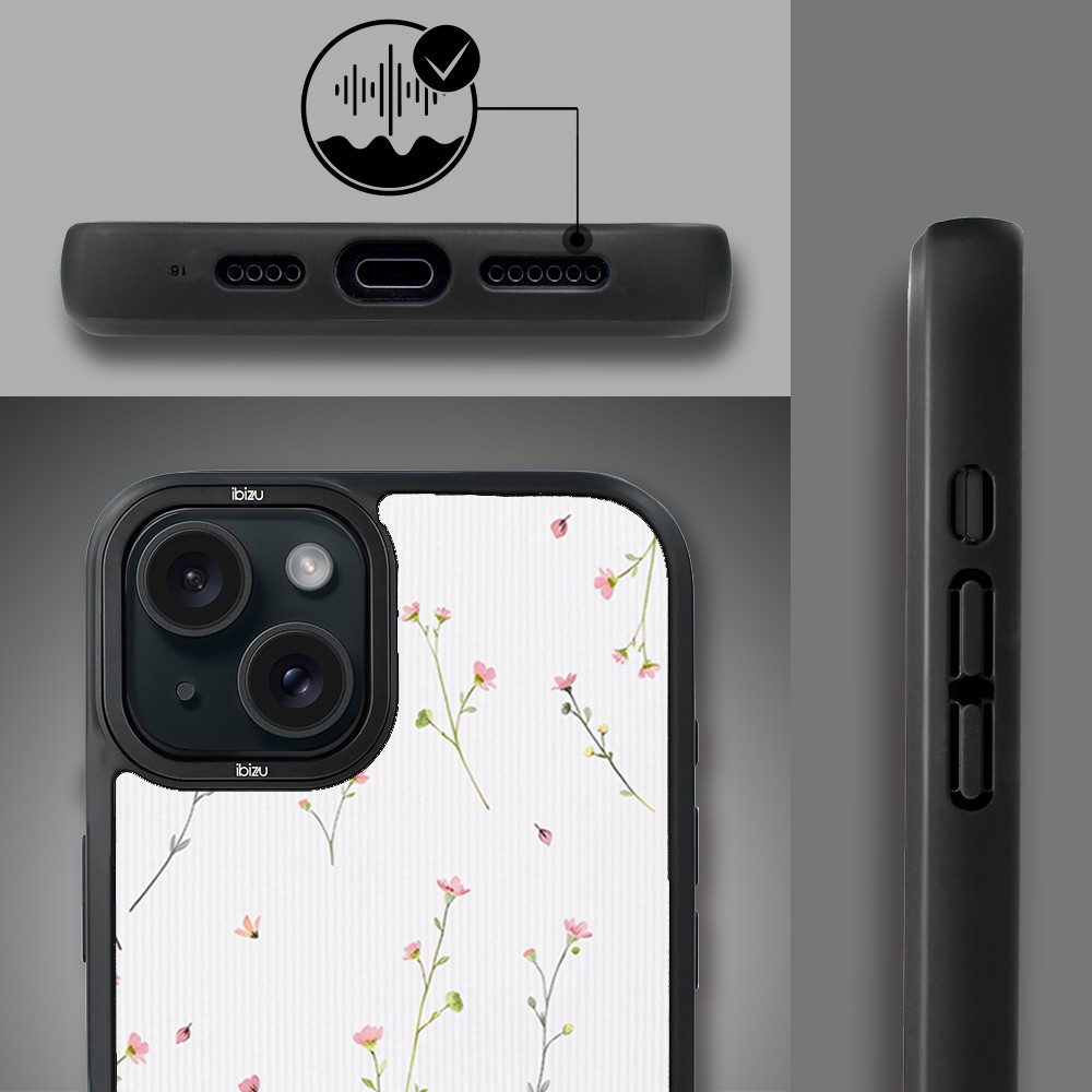 Etui do iPhone 15 IBIZU DropGuard Matt z MagSafe, Pastel Bloom, Polna fantazja