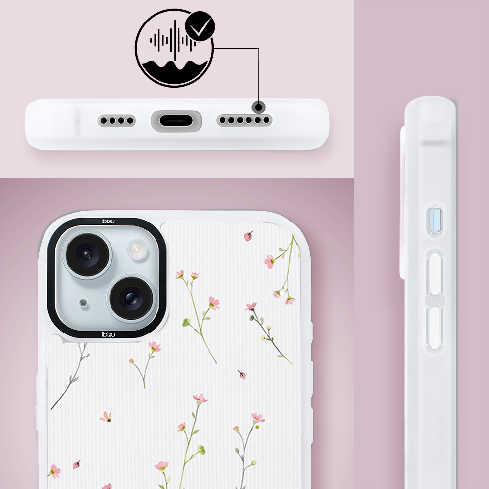 Etui do iPhone 15 Plus IBIZU DropGuard Matt z MagSafe, Pastel Bloom, Polna fantazja