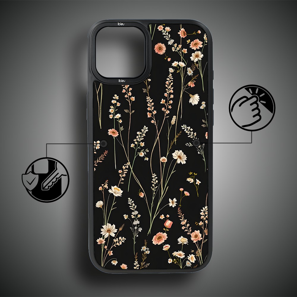 Etui do iPhone 15 Plus IBIZU DropGuard Matt z MagSafe, Pastel Bloom, Północny ogród