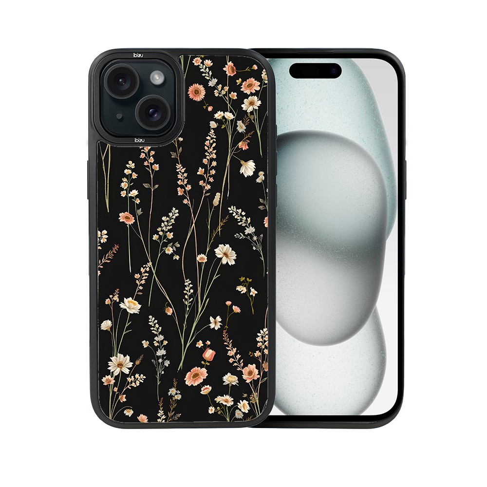 Etui do iPhone 15 Plus IBIZU DropGuard Matt z MagSafe, Pastel Bloom, Północny ogród