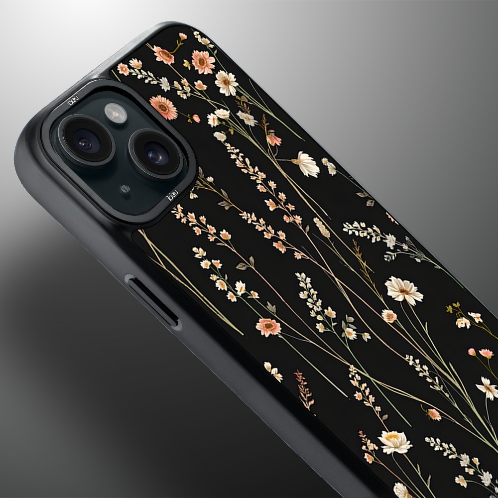 Etui do iPhone 15 Plus IBIZU DropGuard Matt z MagSafe, Pastel Bloom, Północny ogród