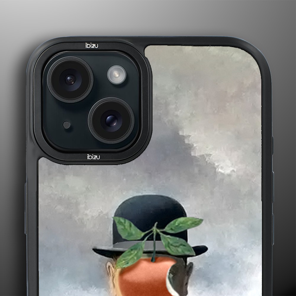 Etui do iPhone 15 Plus IBIZU DropGuard Matt z MagSafe, Rene Magritte, syn człowieczy