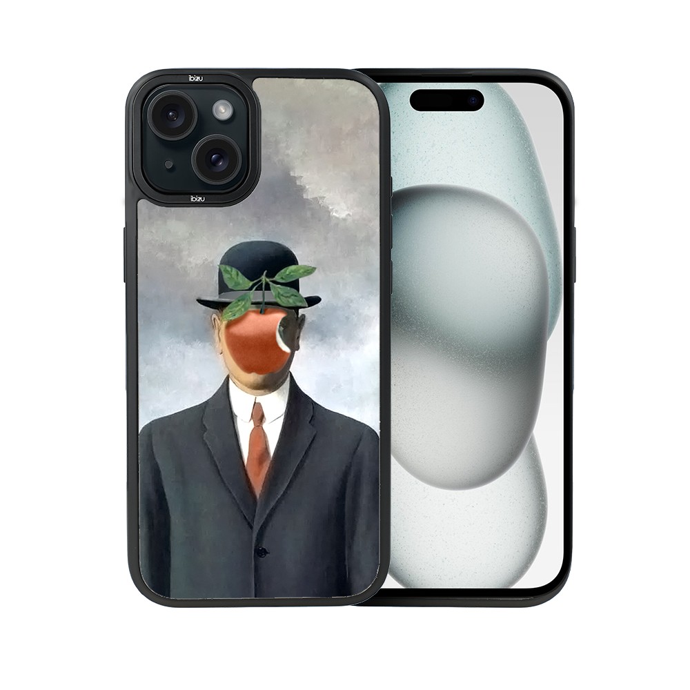 Etui do iPhone 15 Plus IBIZU DropGuard Matt z MagSafe, Rene Magritte, syn człowieczy