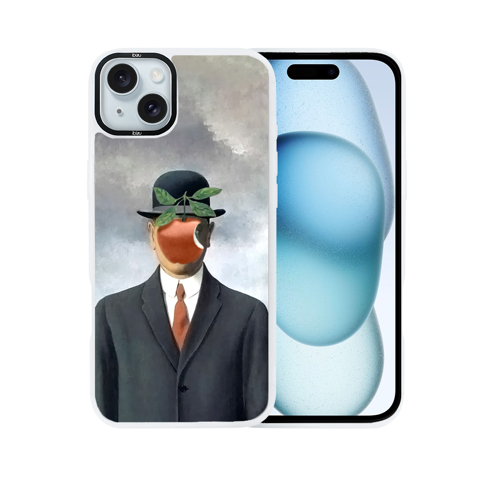 Etui do iPhone 15 IBIZU DropGuard Matt z MagSafe, Rene Magritte, syn człowieczy