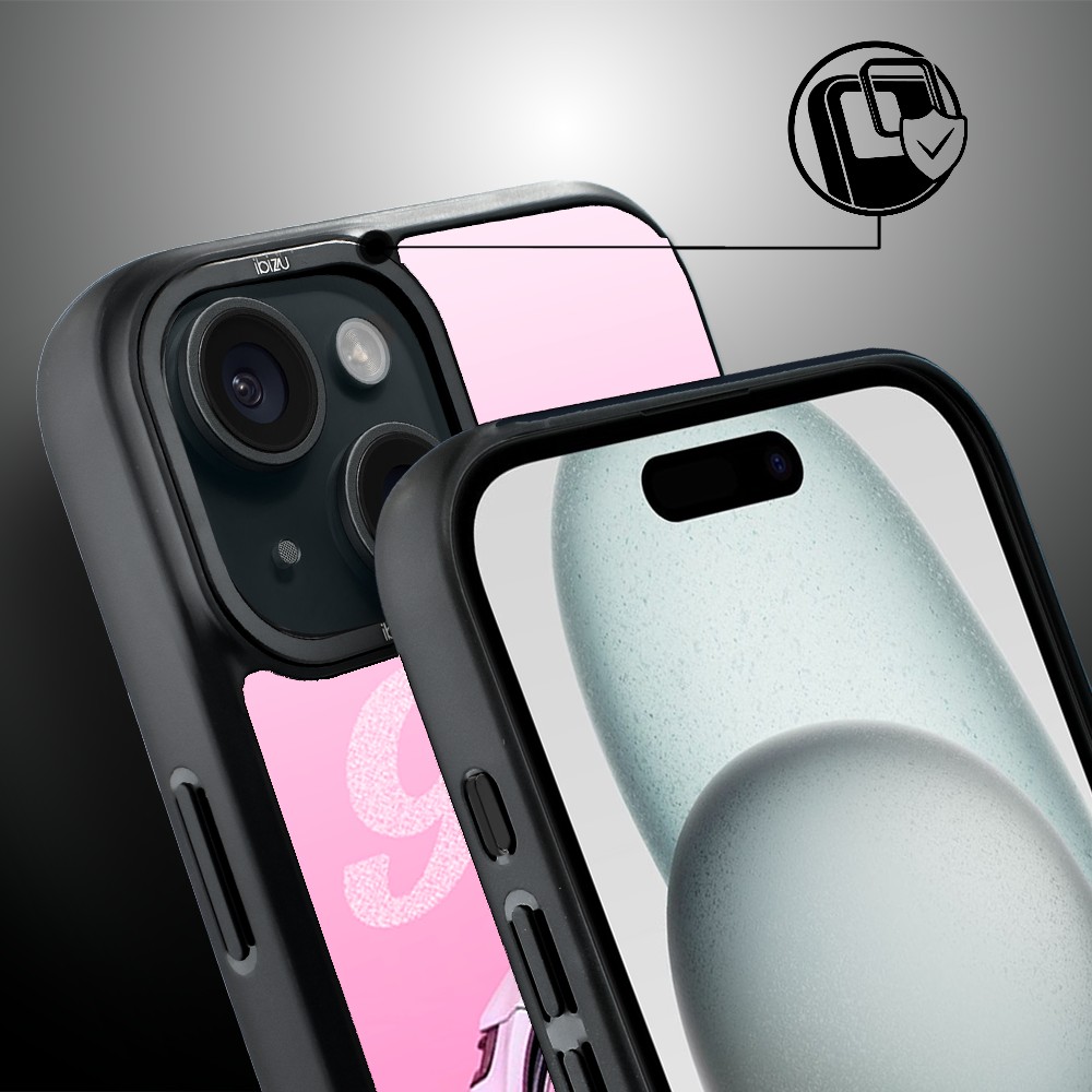 Etui do iPhone 15 Plus IBIZU DropGuard Matt z MagSafe, TechDrive, 911 różowe