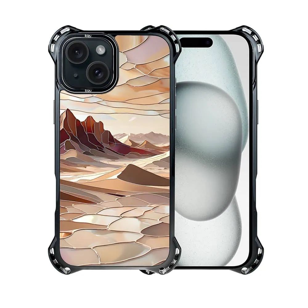 Etui do iPhone 15 Plus, Ibizu DropGuard Ultra z MagSafe, Barwy Szkła, Pustynny spokój
