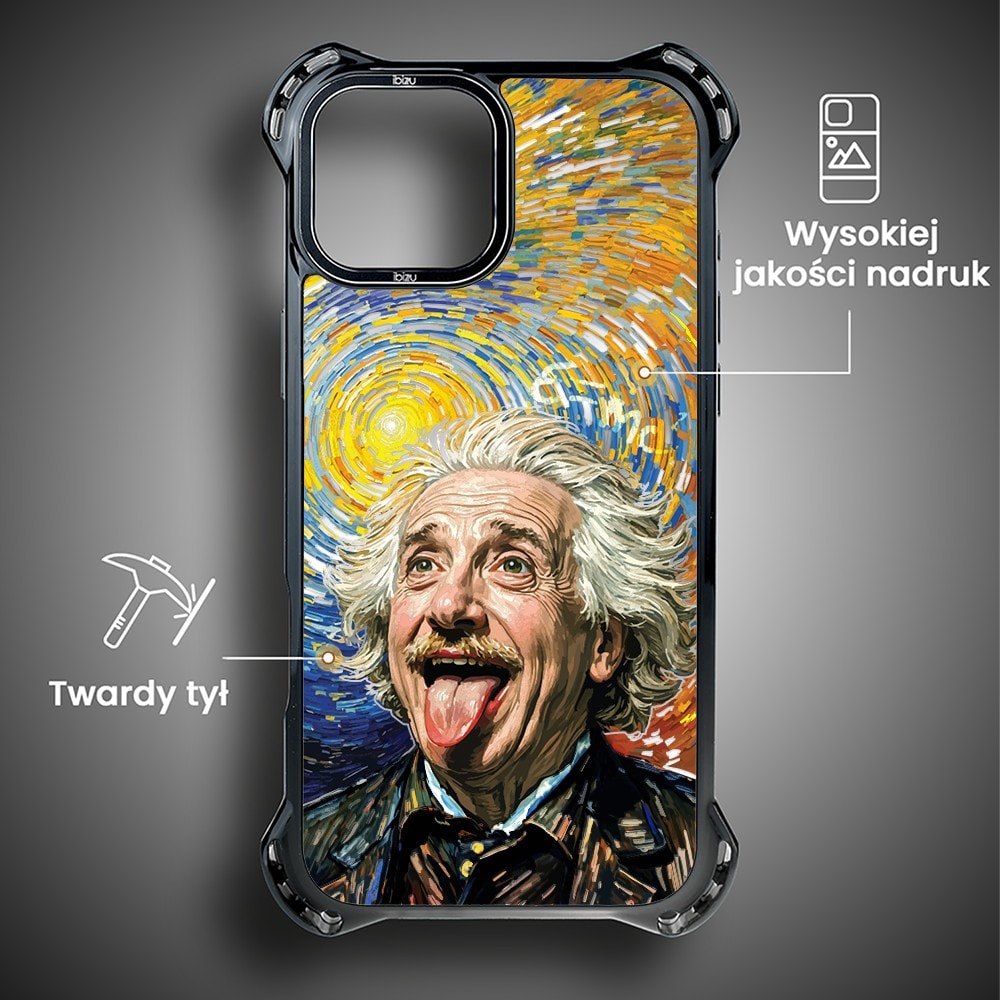 Etui do iPhone 15 Plus, Ibizu DropGuard Ultra z MagSafe, Einstein