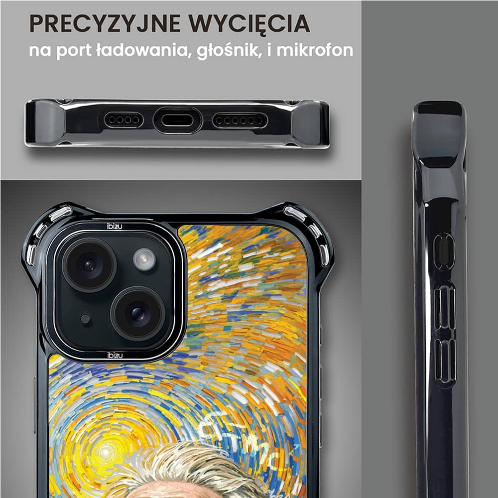 Etui do iPhone 15 Plus, Ibizu DropGuard Ultra z MagSafe, Einstein