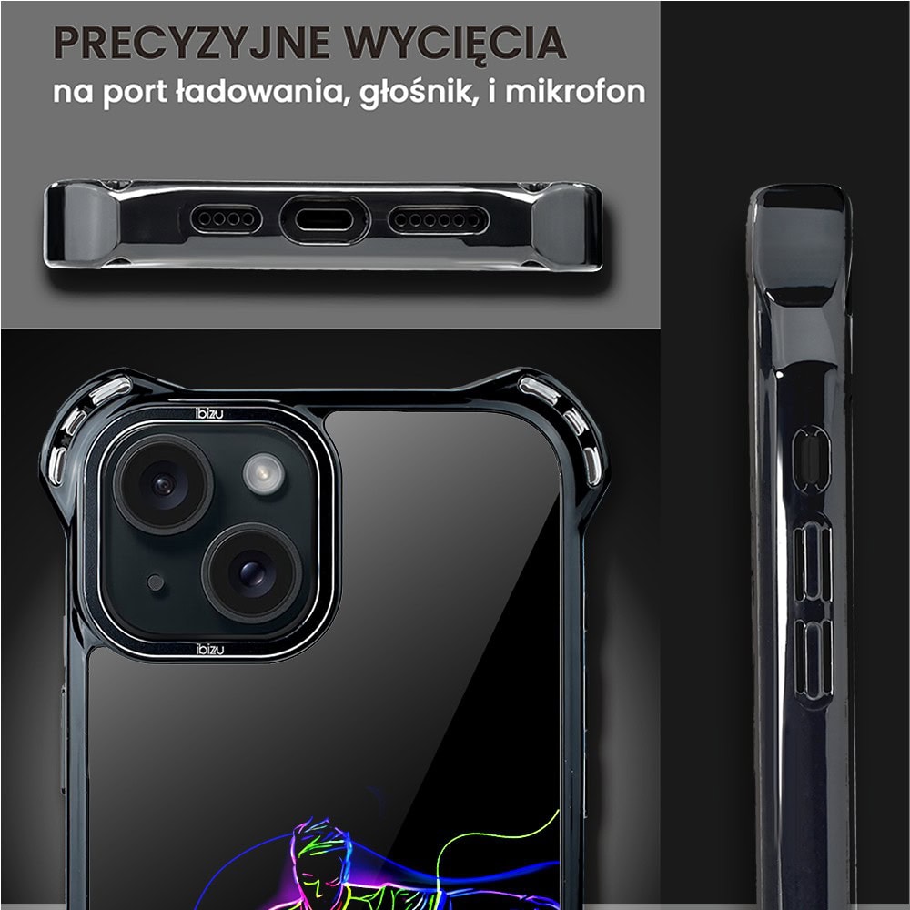 Etui do iPhone 15, Ibizu DropGuard Ultra z MagSafe, #ElectroMove, Moc football’u