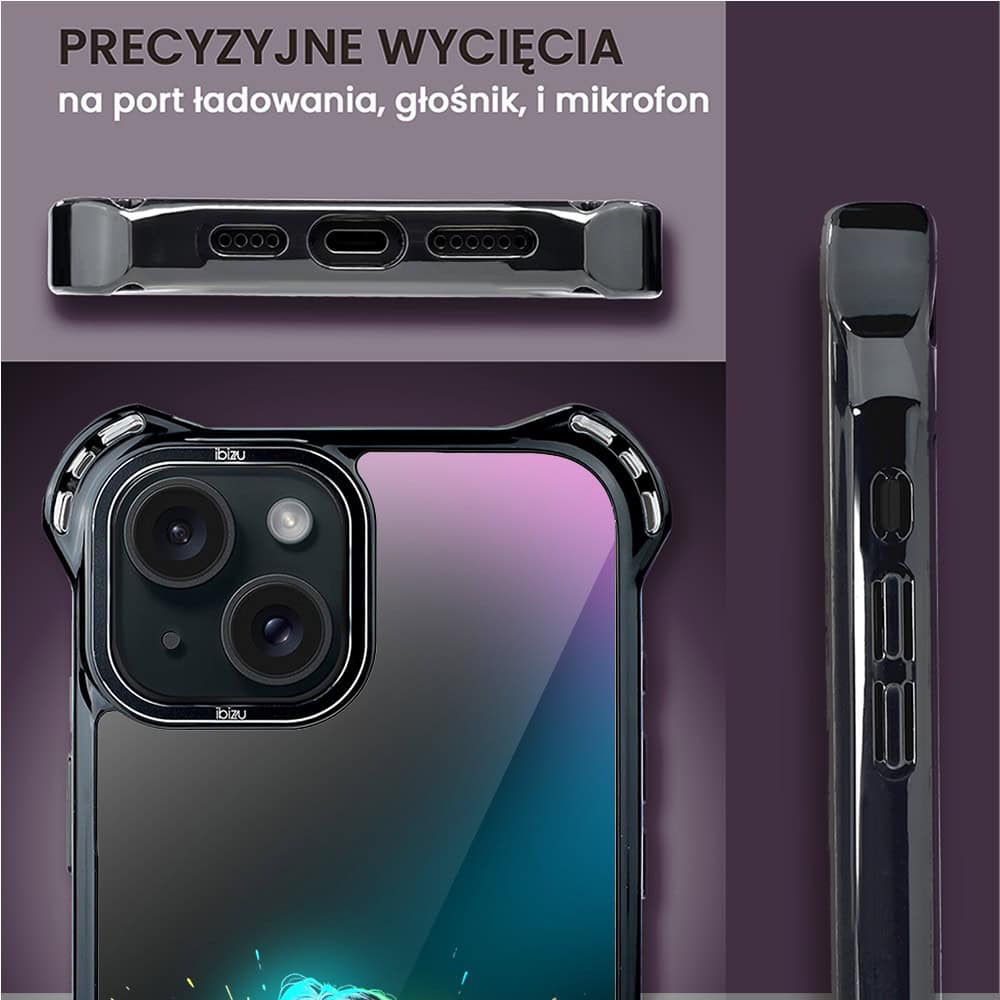 Etui do iPhone 15, Ibizu DropGuard Ultra z MagSafe, #ElectroMove, Wibracja fitness