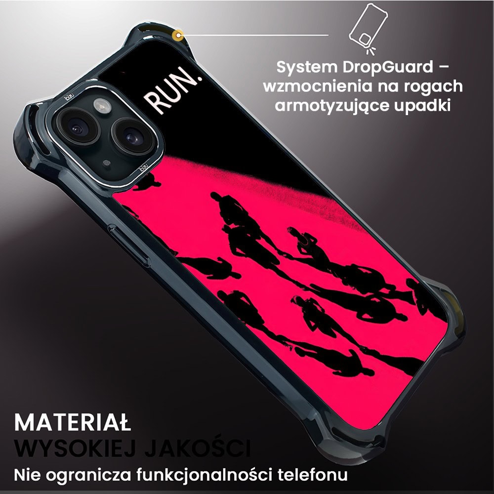 Etui do iPhone 15 Plus, Ibizu DropGuard Ultra z MagSafe, #Move, Nocny maraton