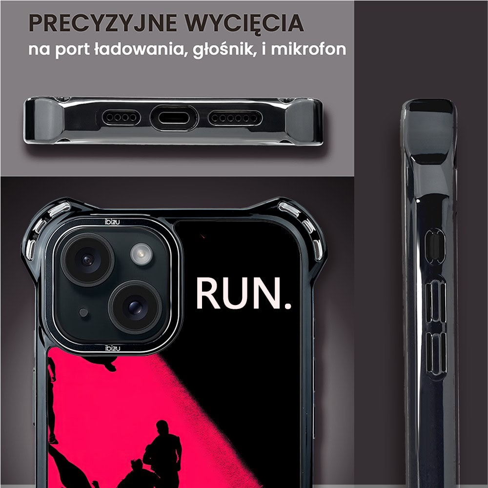 Etui do iPhone 15 Plus, Ibizu DropGuard Ultra z MagSafe, #Move, Nocny maraton