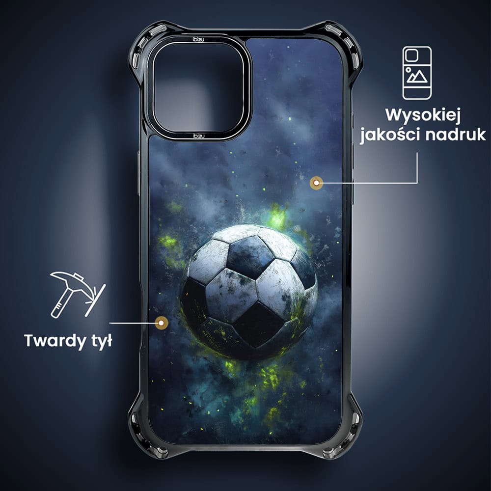 Etui do iPhone 15, Ibizu DropGuard Ultra z MagSafe, #Move, Piłka nożna