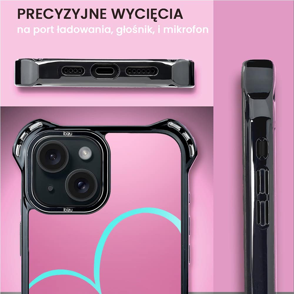 Etui do iPhone 15, Ibizu DropGuard Ultra z MagSafe, #Move, Pump it love
