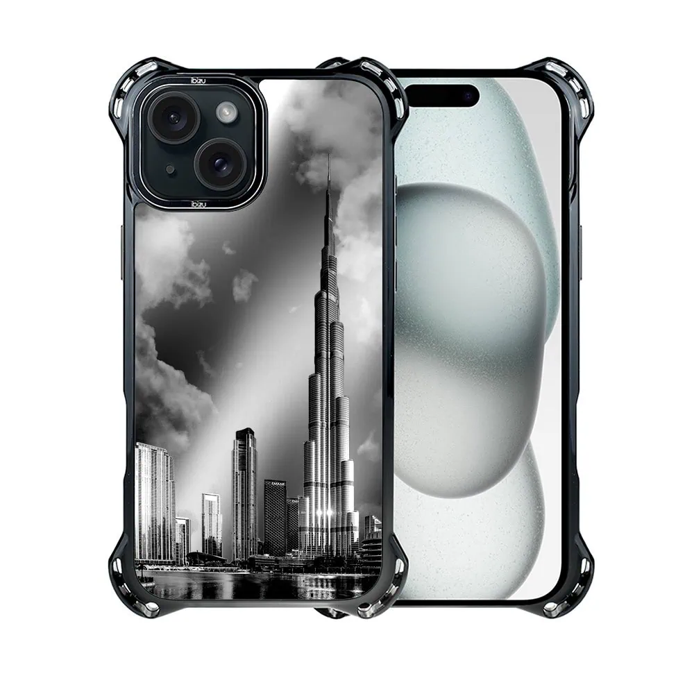 Etui do iPhone 15, Ibizu DropGuard Ultra z MagSafe, Noir City, Burj Khalifa