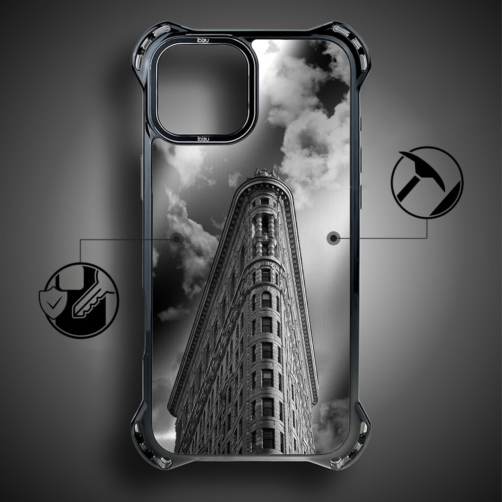 Etui do iPhone 15, Ibizu DropGuard Ultra z MagSafe, Noir City, Flatiron