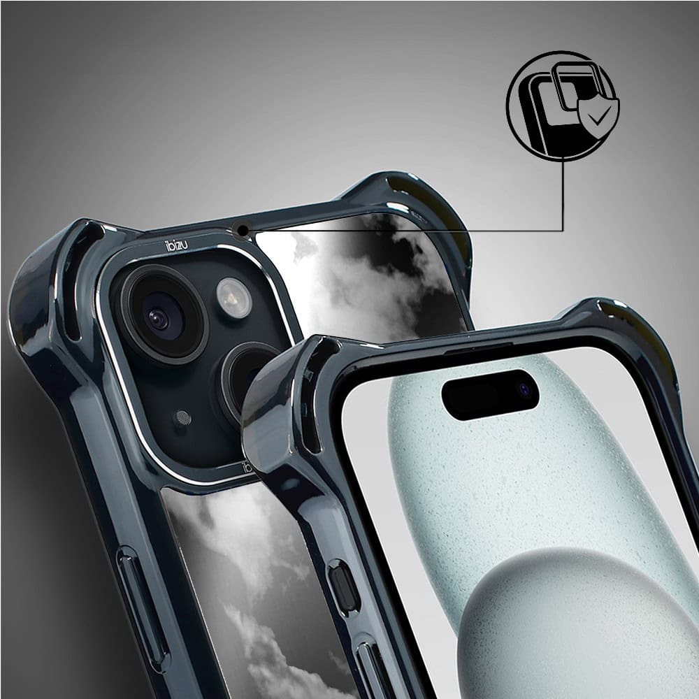 Etui do iPhone 15, Ibizu DropGuard Ultra z MagSafe, Noir City, Flatiron