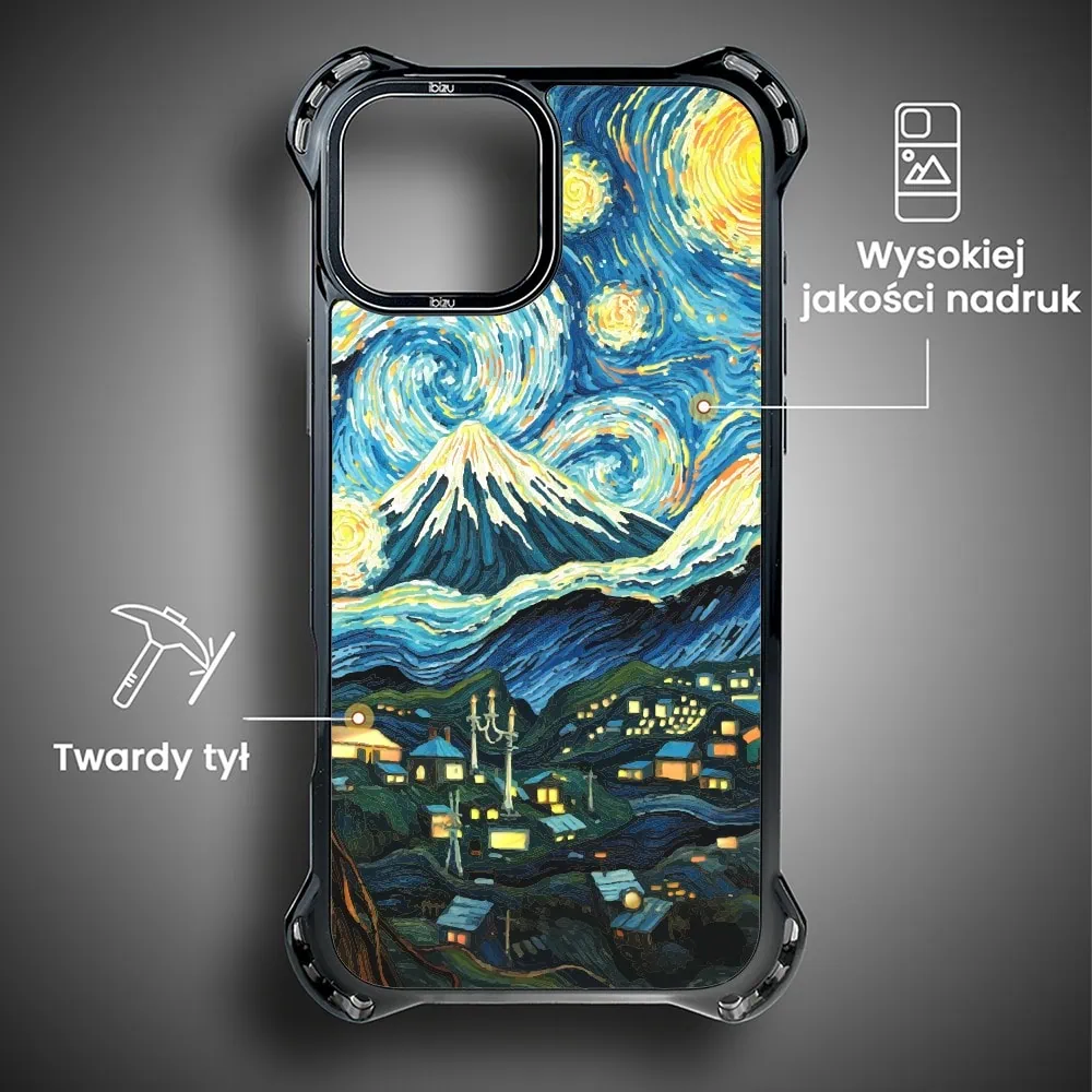 Etui do iPhone 15 Plus, Ibizu DropGuard Ultra z MagSafe, Van Gogh, gwieździsta noc