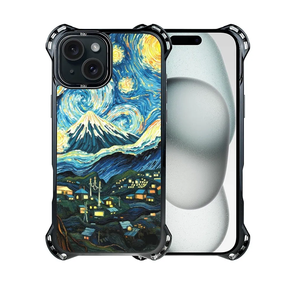 Etui do iPhone 15 Plus, Ibizu DropGuard Ultra z MagSafe, Van Gogh, gwieździsta noc