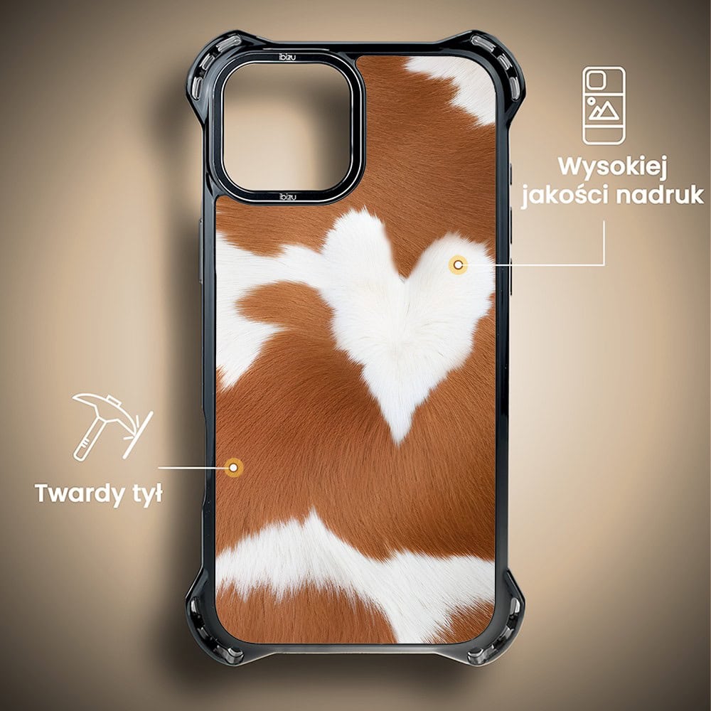 Etui do iPhone 15, Ibizu DropGuard Ultra z MagSafe, Zew Natury, Alpejska krowa