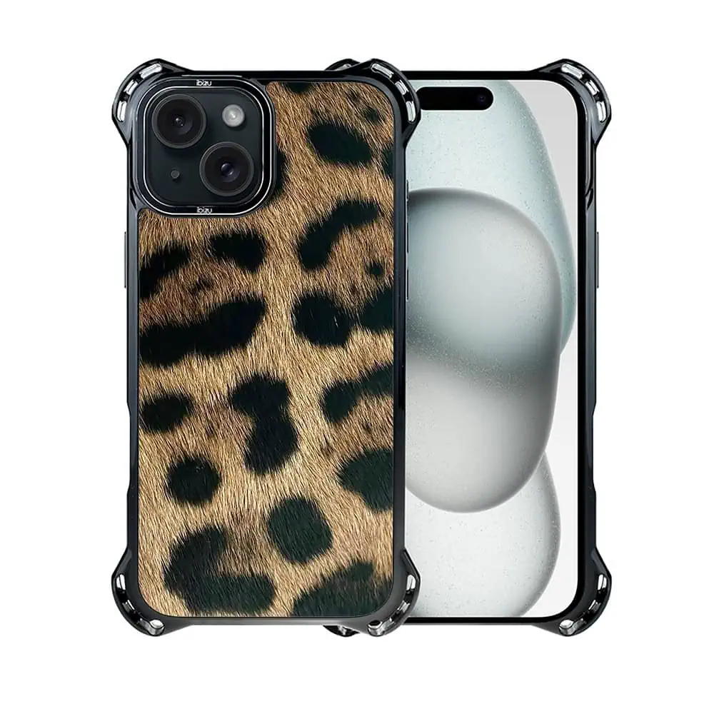 Etui do iPhone 15 Plus, Ibizu DropGuard Ultra z MagSafe, Zew Natury, Lampart