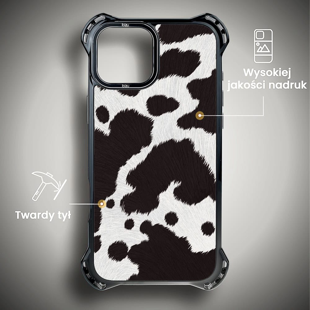 Etui do iPhone 15, Ibizu DropGuard Ultra z MagSafe, Zew Natury, Polska krowa