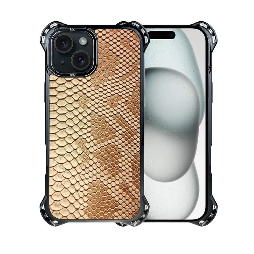 Etui do iPhone 15, Ibizu DropGuard Ultra z MagSafe, Zew Natury, Wąż