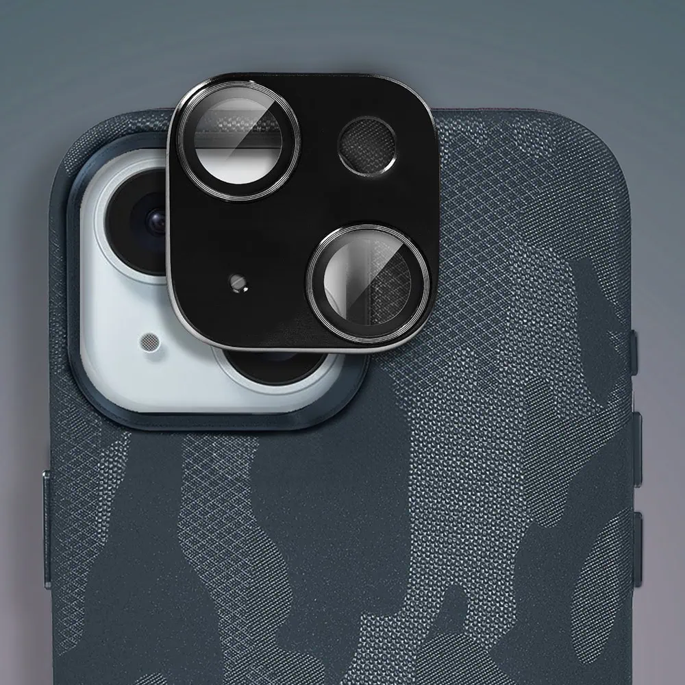 Etui do iPhone 15 MagSafe Army Shell, cienkie, twarde, powleczone materiałem, granatowe