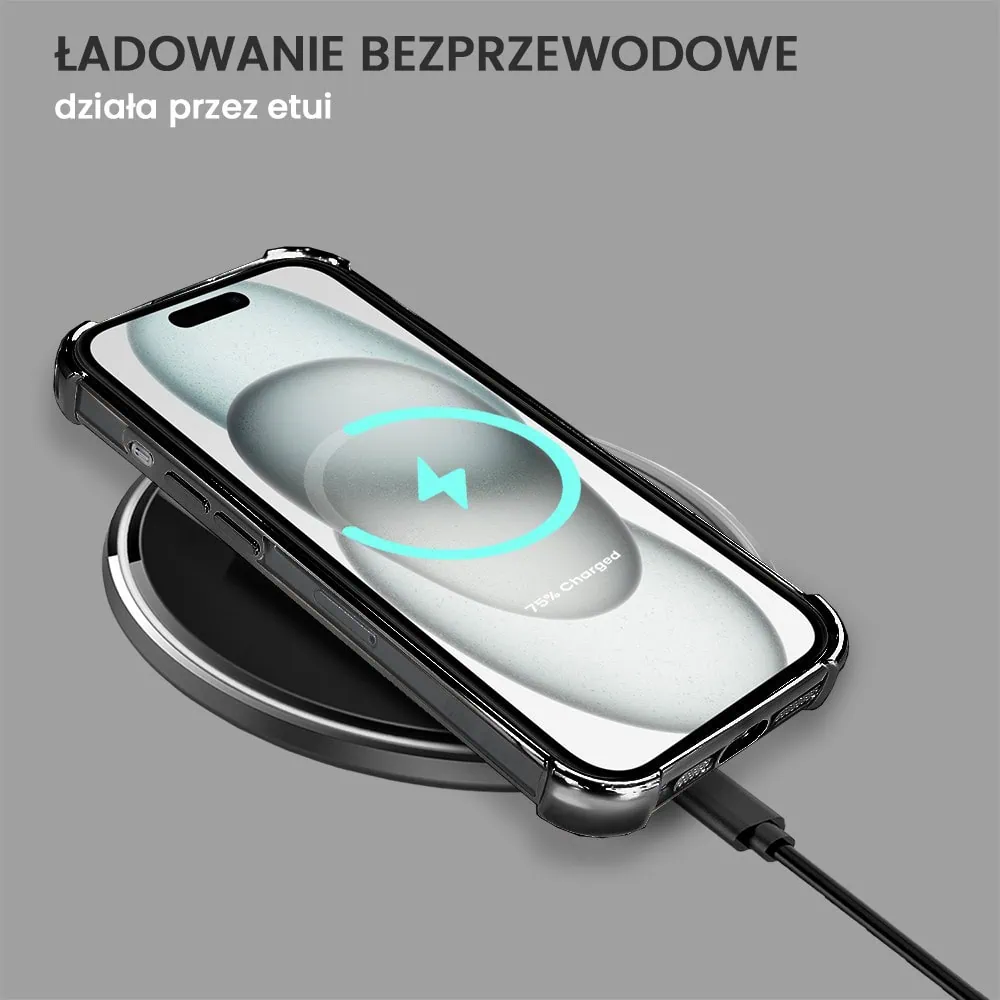 Etui do iPhone 15 Magsafe Luxury Anti-Shock Lens Protect, czarne (OUTLET)