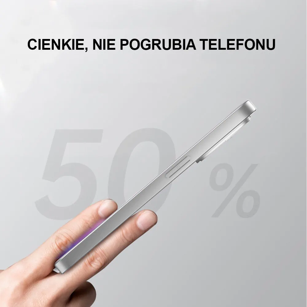 Etui do iPhone 15 Plus Noble Brush MagSafe z widocznym logo i osłoną na aparat, srebrne (OUTLET)