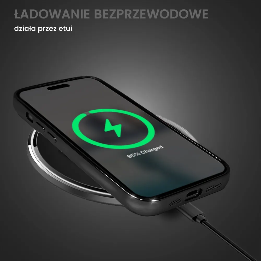 Etui do iPhone 15 Camera Beam Magsafe, czarne (OUTLET)