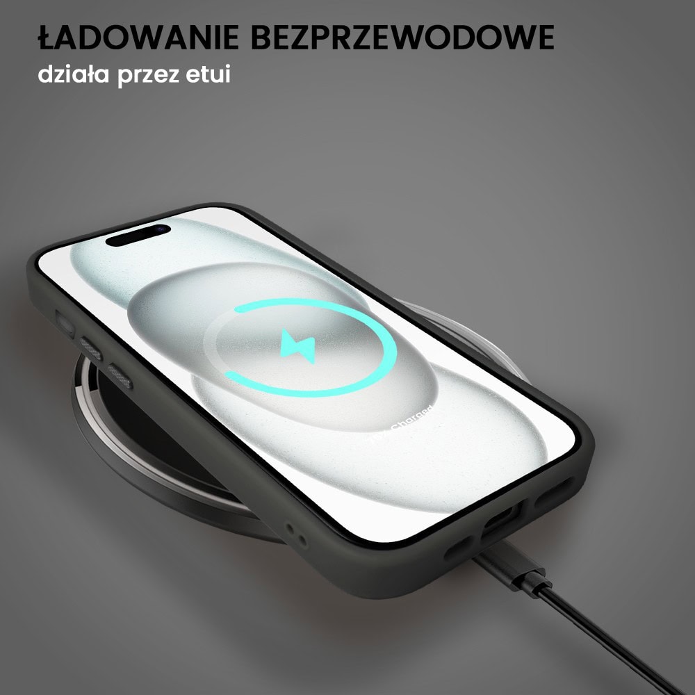 Etui do iPhone 15 Plus Color Flush Frame z MagSafe, czarne