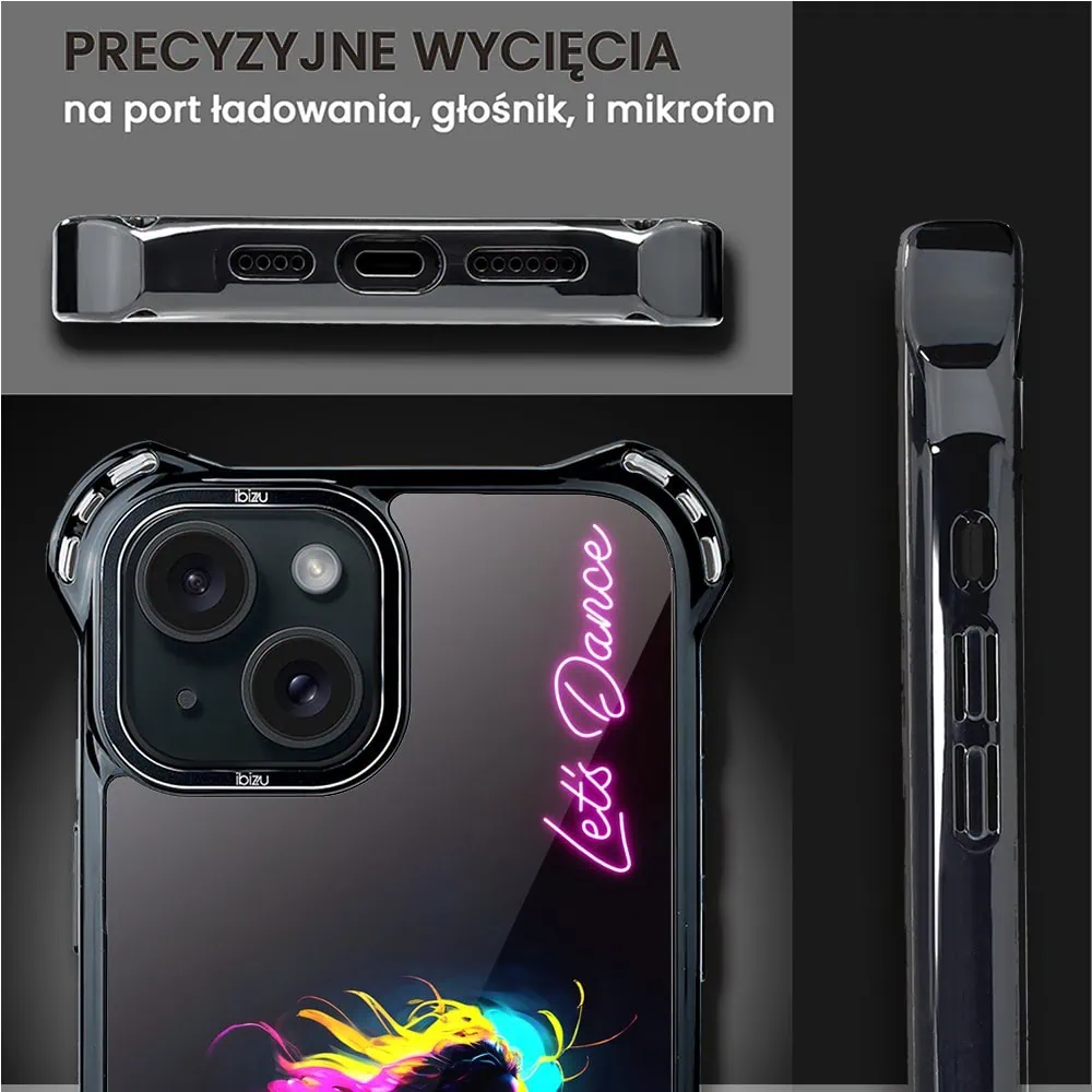 Etui do iPhone 15 Plus, Ibizu DropGuard Ultra z MagSafe, #ElectroMove, Taneczny rytm