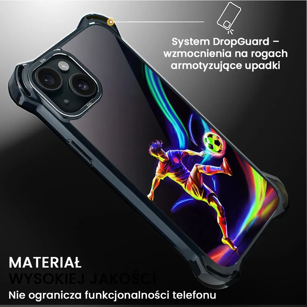 Etui do iPhone 15, Ibizu DropGuard Ultra z MagSafe, #ElectroMove, W rytmie piłki nożnej