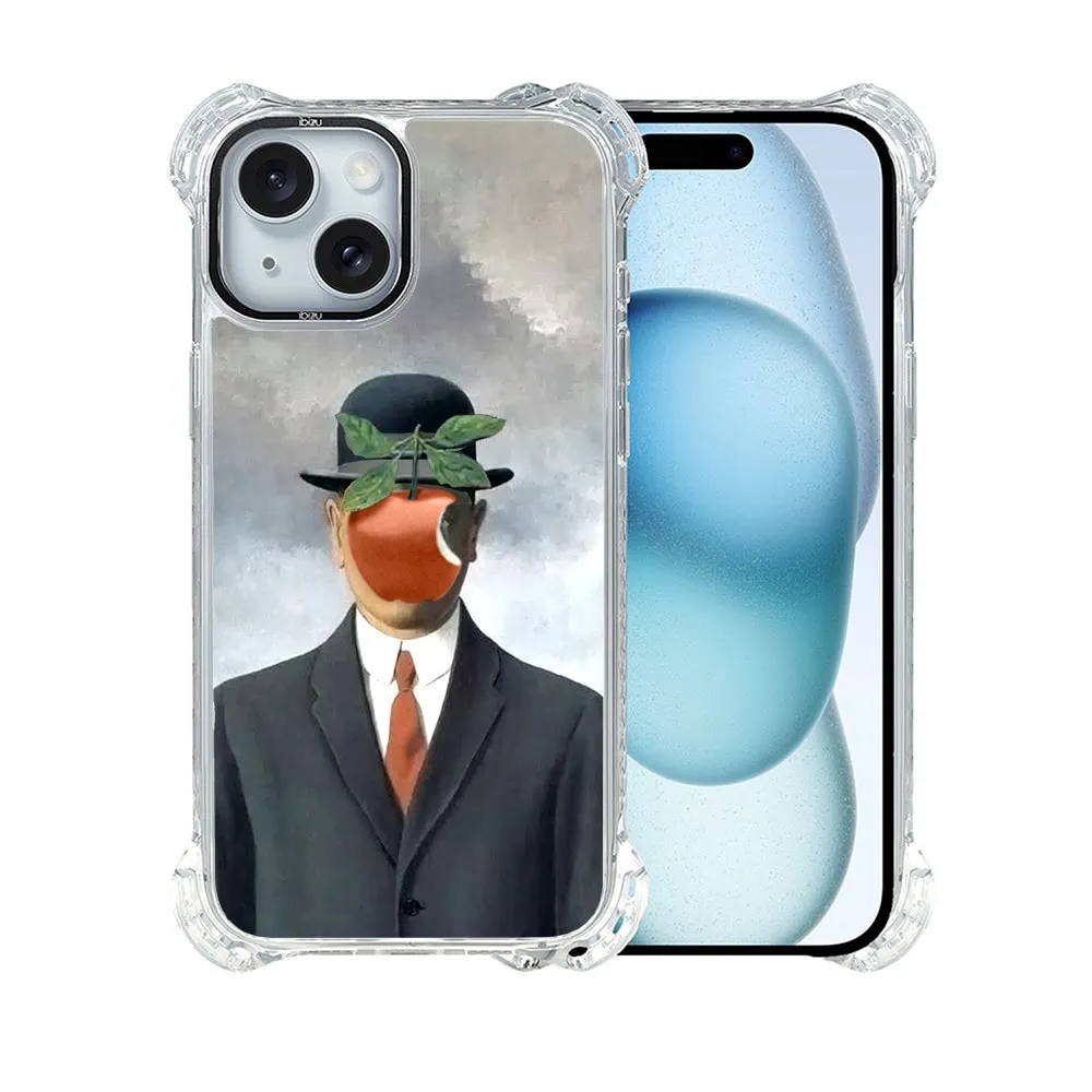 Etui do iPhone 15, Ibizu DropGuard Ultra z MagSafe, Rene Magritte, syn człowieczy