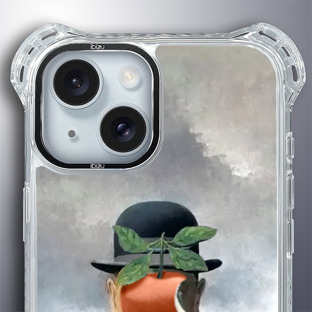 Etui do iPhone 15, Ibizu DropGuard Ultra z MagSafe, Rene Magritte, syn człowieczy