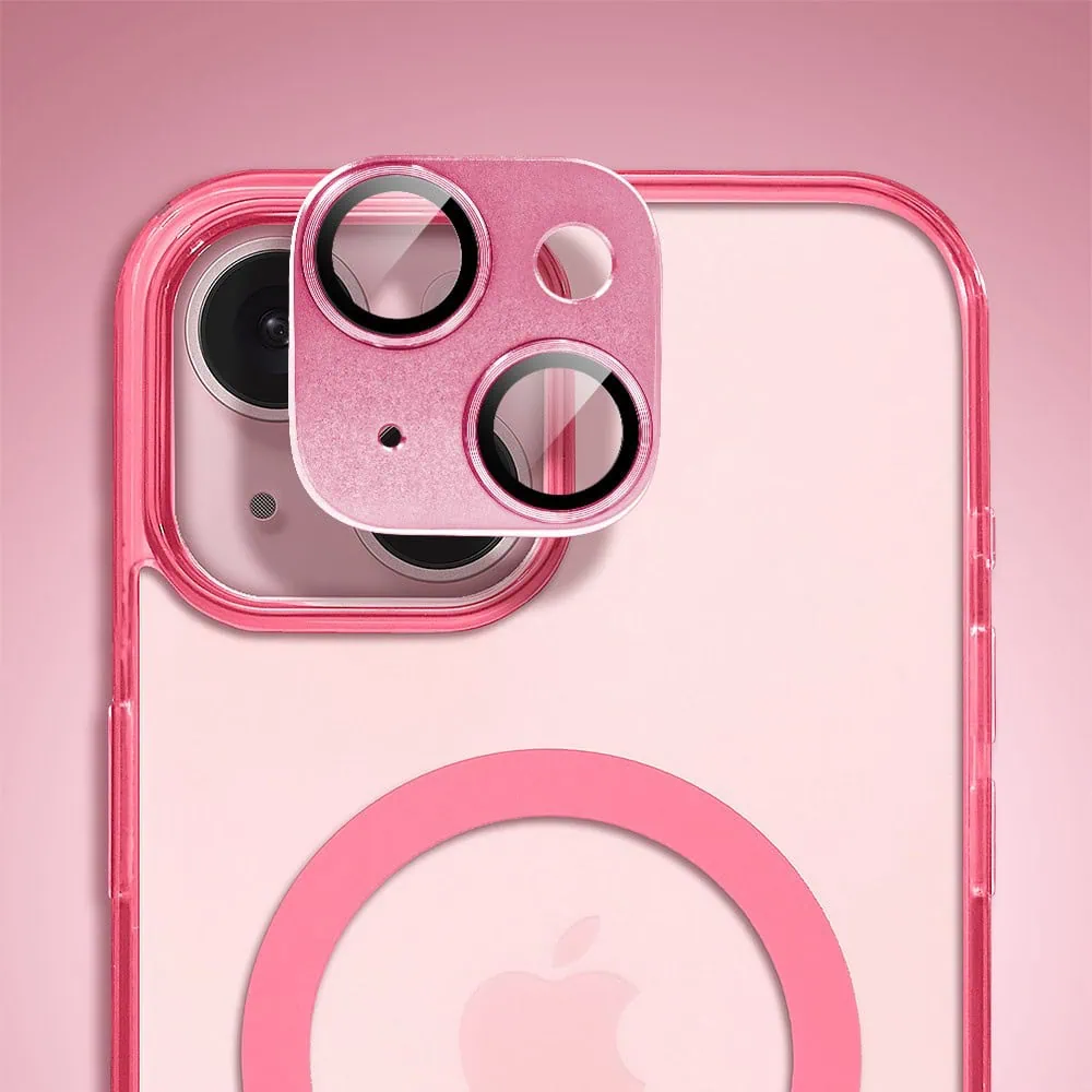 Etui do iPhone 15 Plus, Magsafe Frosted Skin, cienkie, półprzeźroczyste, różowe