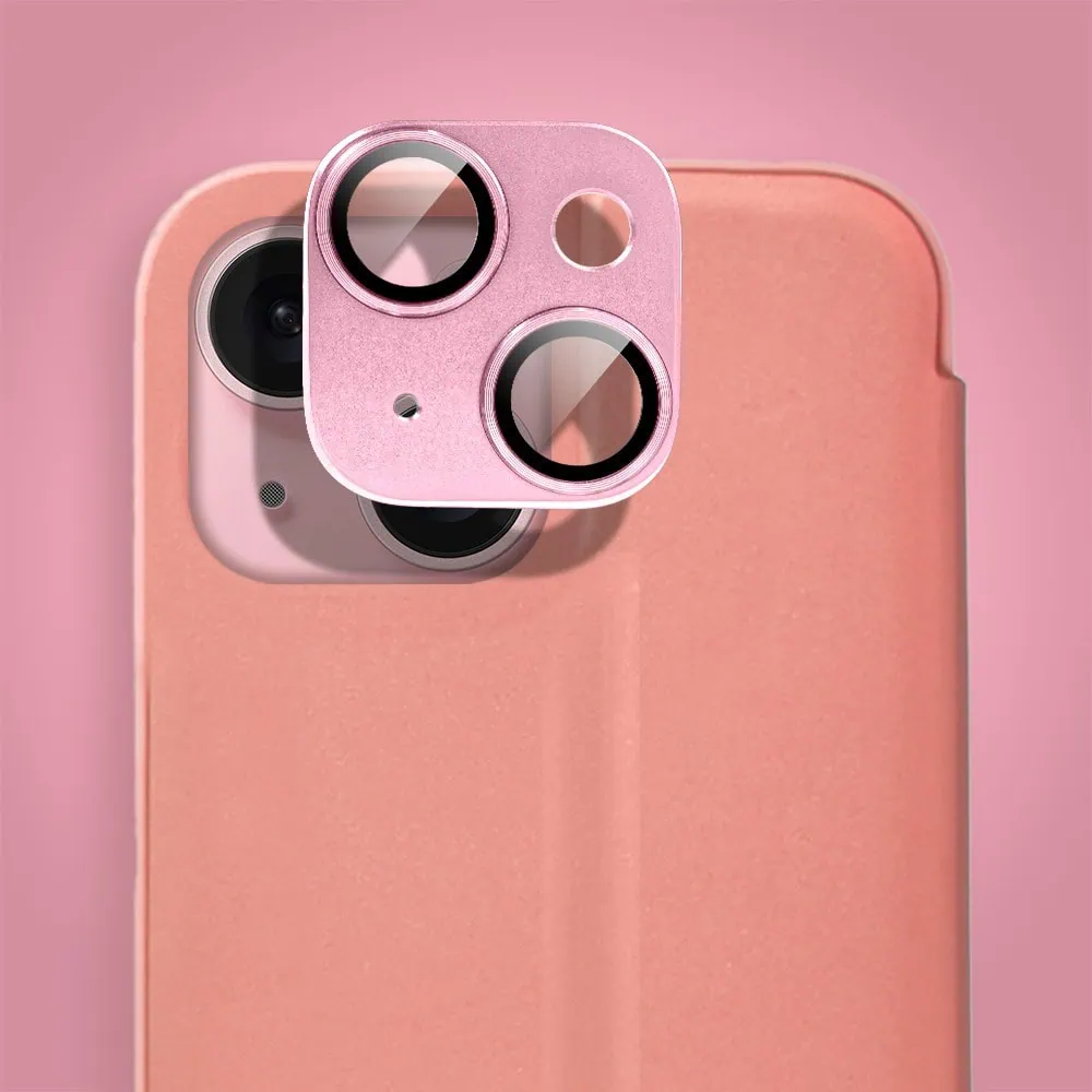 Etui do iPhone 15 Plus Mirror View zamykane typu książka, eleganckie lustrzane, różowe