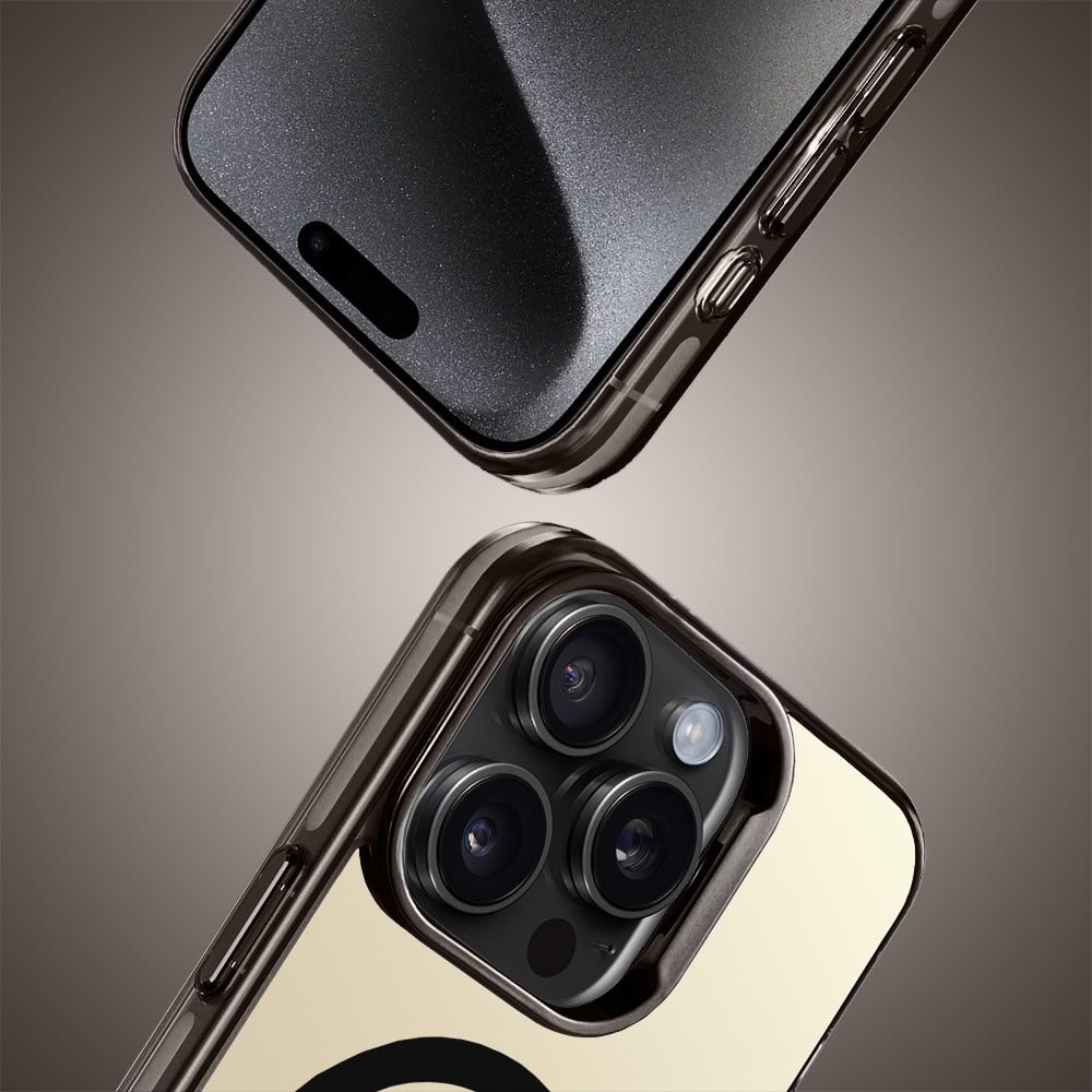 Etui do iPhone 15 Pro Deep Color z MagSafe, cienkie, z twardym tyłem, czarne