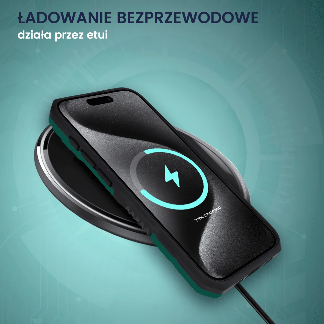 Etui do iPhone 15 Pro MagSafe Slide Camera Stand pancerne, osłona kamery z podstawką, zielone