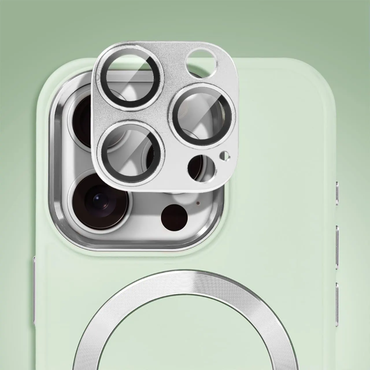 Etui do iPhone 15 Pro Max Noble MagSafe Color, silikonowe, krem pistacjowy (OUTLET)