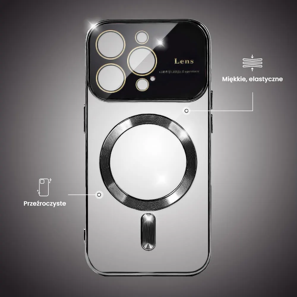 Etui do iPhone 15 Pro Camera Beam Magsafe, czarno-grafitowe (OUTLET)