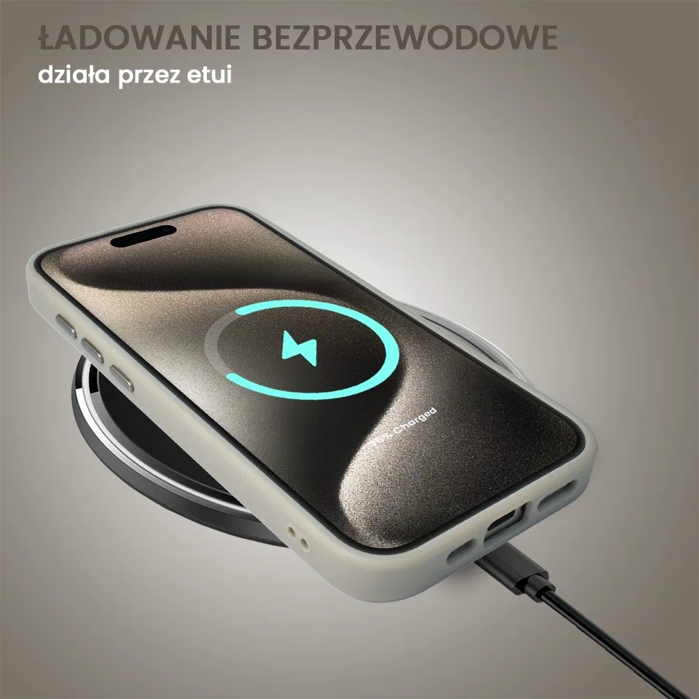 Etui do iPhone 15 Pro Color Flush z Magsafe, z osłoną aparatu, tytanowe