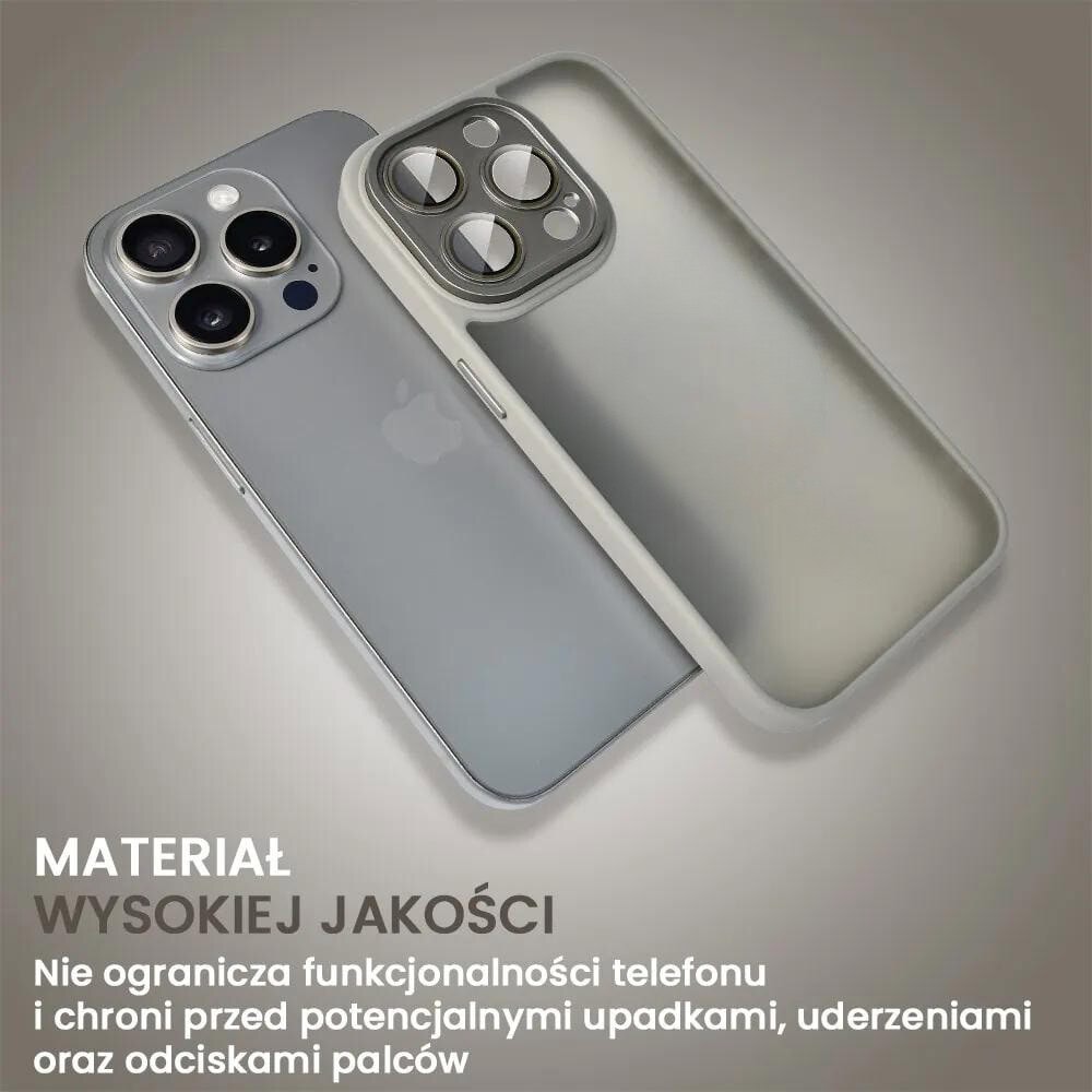 Etui do iPhone 15 Pro Color Flush, z osłoną aparatu, tytanowe (OUTLET)