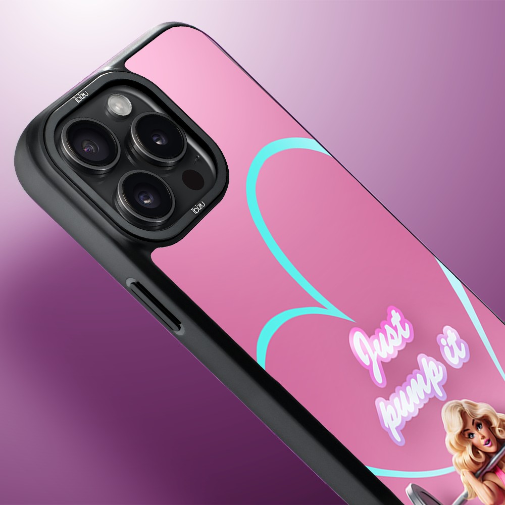 Etui do iPhone 15 Pro IBIZU DropGuard Matt z MagSafe, #Move, Pump it love