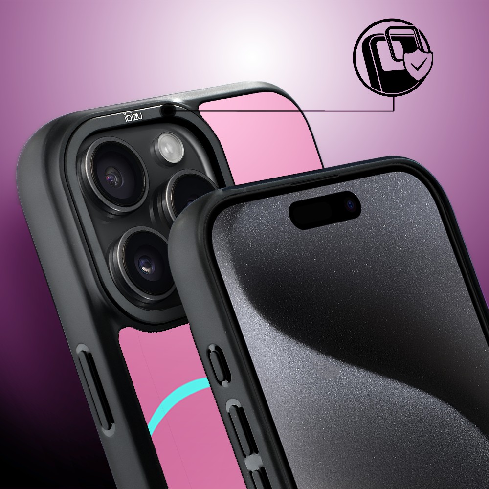 Etui do iPhone 15 Pro IBIZU DropGuard Matt z MagSafe, #Move, Pump it love